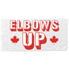 Elbows up towel with twin maple leaf