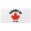 Elbows up towel with flag est. 1867