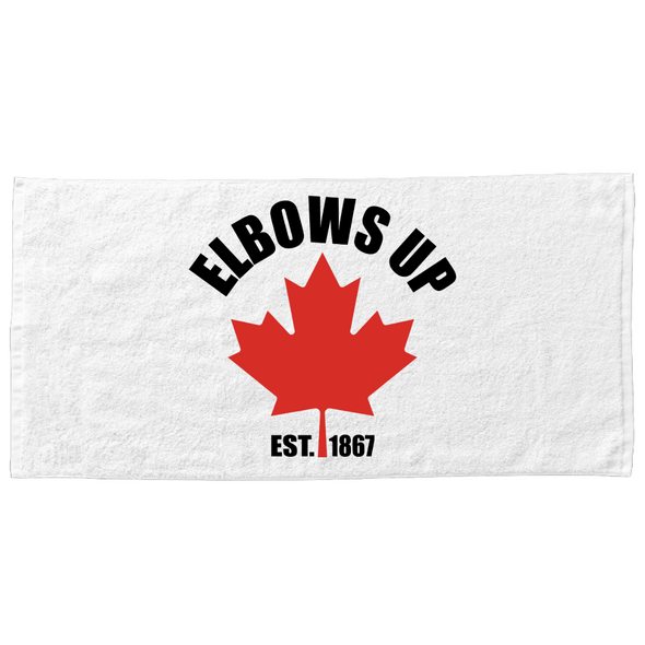 Elbows up towel with flag est. 1867