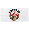 Elbows up with withered beaver towel