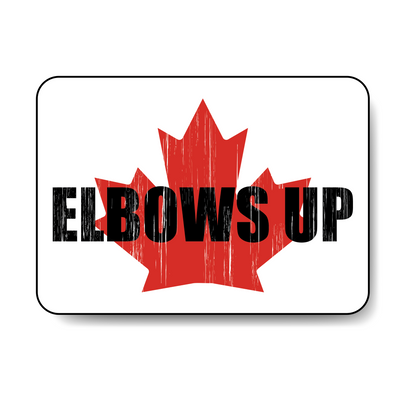 Elbows Up Icon Sticker