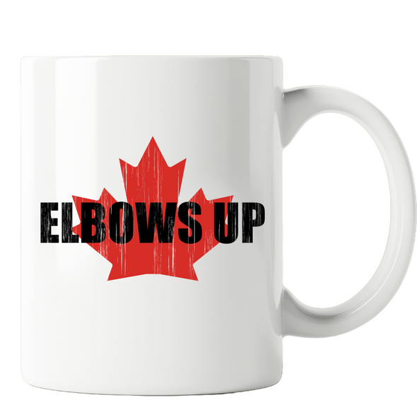 Elbows Up with the maple leaf 11oz Mug