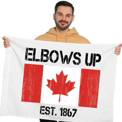 Elbows Up Canadian Flag
