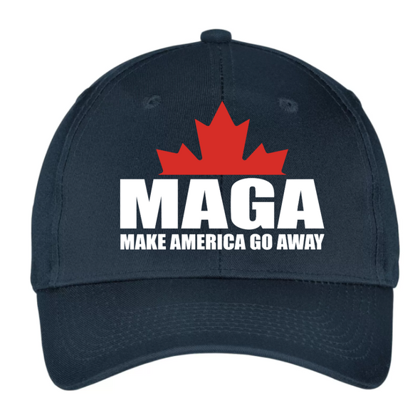 Make America Go Away (MAGA) Hat with Half Leaf