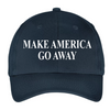 Maga in white text on navy ball cap