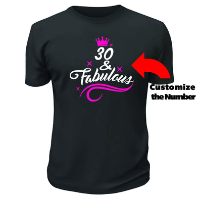 Fabulous Birthday Shirt - Printwell Custom Tees