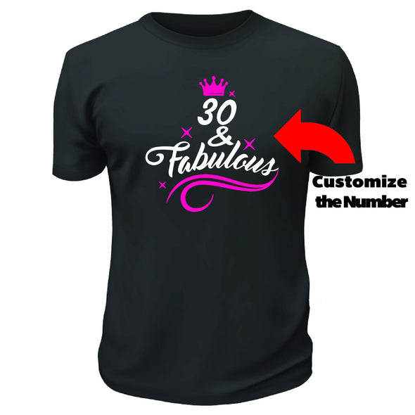 Fabulous Birthday Shirt - Printwell Custom Tees
