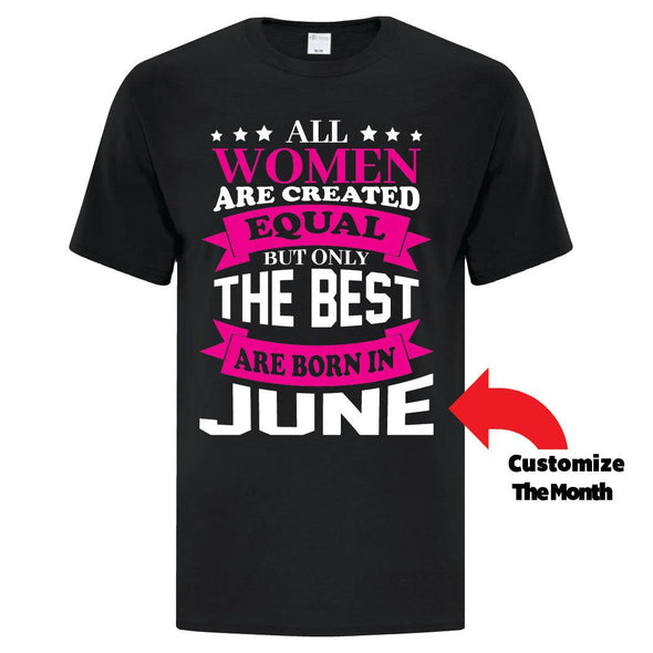 Ladies Created Equal TShirt - Custom T Shirts Canada by Printwell