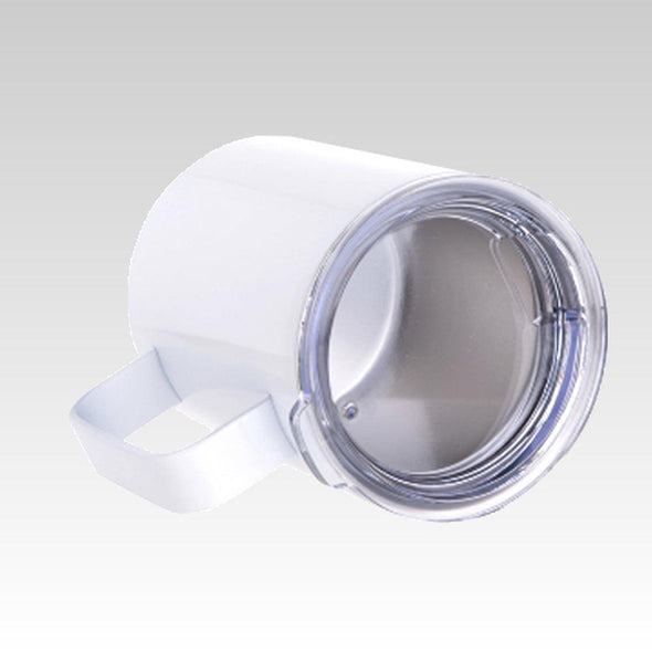 10 oz. Stainless Steel Coffee Cup White - Custom T Shirts Canada by Printwell