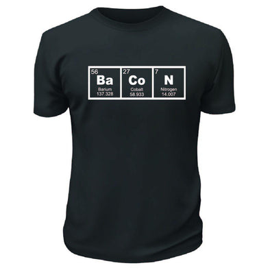 Bacon Inspired Periodic Table TShirt - Printwell Custom Tees