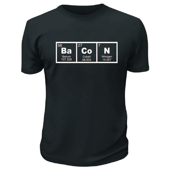 Bacon Inspired Periodic Table TShirt - Printwell Custom Tees