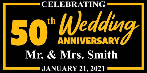 Customizable Anniversary Banner - Custom T Shirts Canada by Printwell