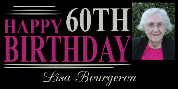 Customizable Birthday Banner - Custom T Shirts Canada by Printwell