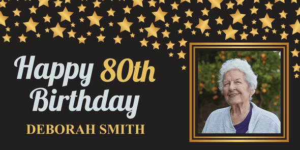 Customizable Birthday Banner - Custom T Shirts Canada by Printwell