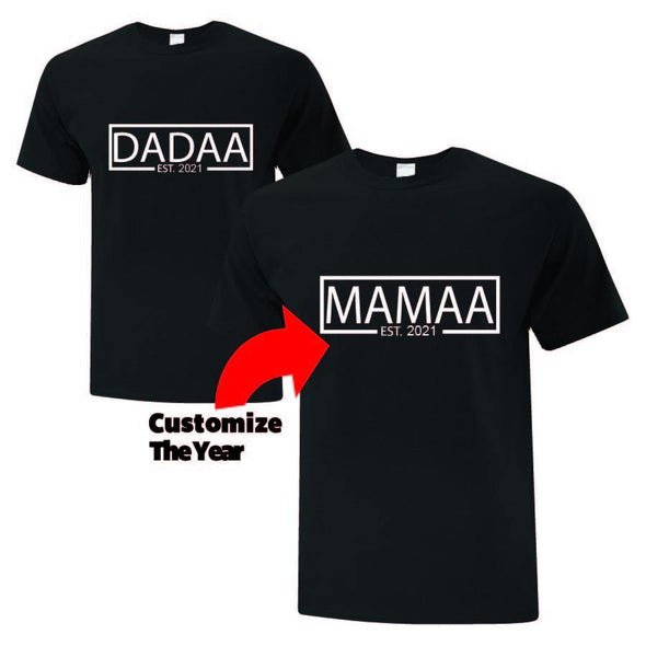 New Parents Est. T-Shirts - Printwell Custom Tees