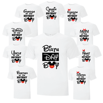 Fun Disney Themed Birthday Boy Tshirts - Printwell Custom Tees