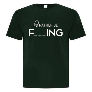 Id Rather Be Inspired Fishing TShirt - Printwell Custom Tees