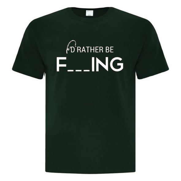 Id Rather Be Inspired Fishing TShirt - Printwell Custom Tees