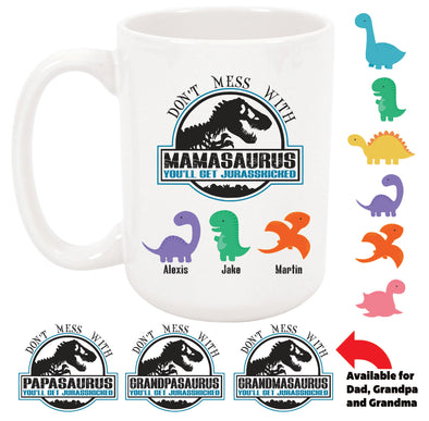 Jurasskicked Family Mug Collection - Custom T Shirts Canada by Printwell