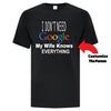 I Don't Need Google - Custom T Shirts Canada by Printwell