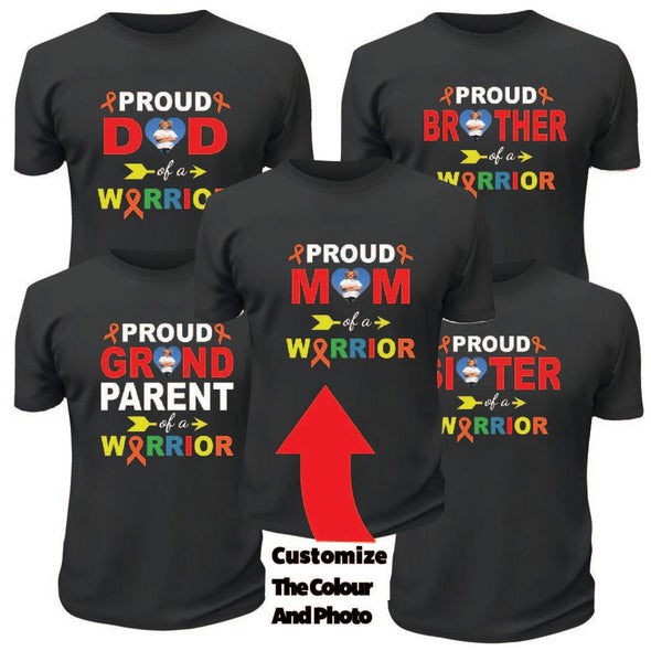 Proud Grandparent of a Warrior TShirt - Custom T Shirts Canada by Printwell