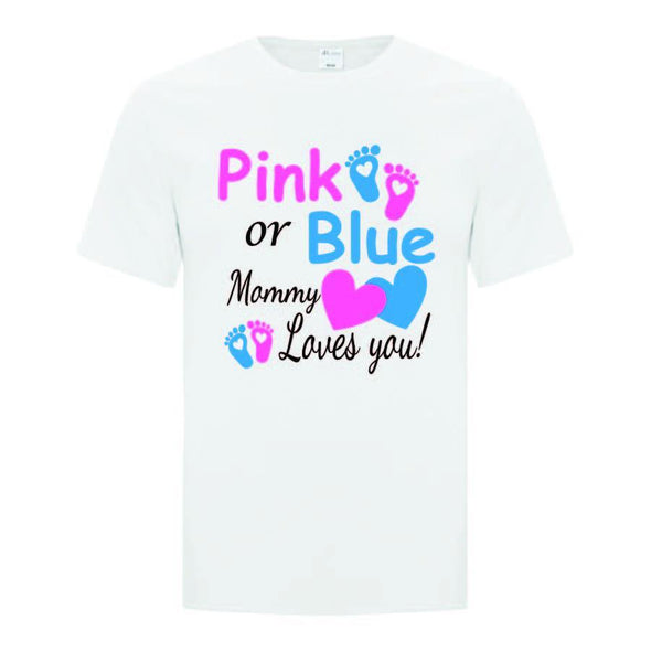 Pink Or Blue Gender Reveal TShirts - Printwell Custom Tees