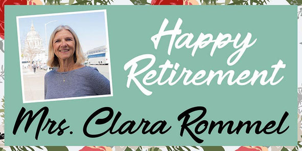 Customizable Retirement Banner - Custom T Shirts Canada by Printwell