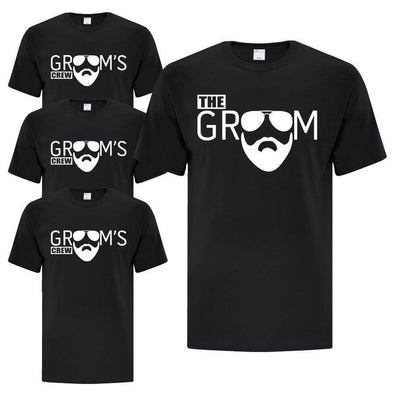 Grooms Crew Beard Inspired Collection - Custom T Shirts Canada by Printwell