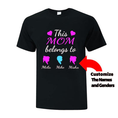 This Mom Belongs To TShirt - Printwell Custom Tees