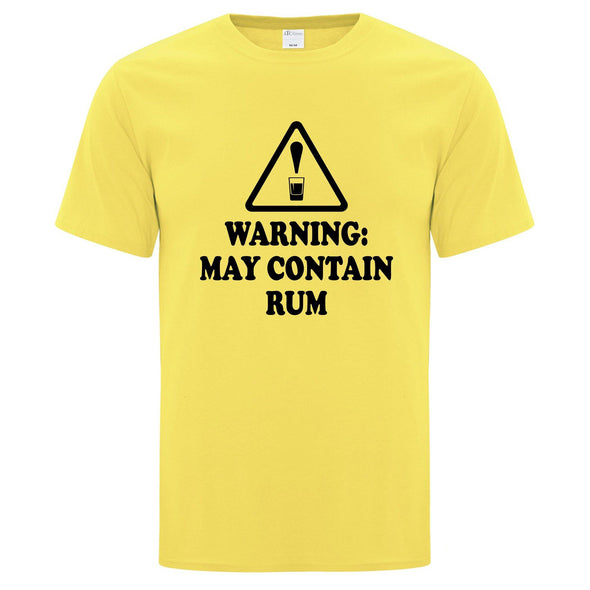 Warning May Contain Rum TShirt - Printwell Custom Tees