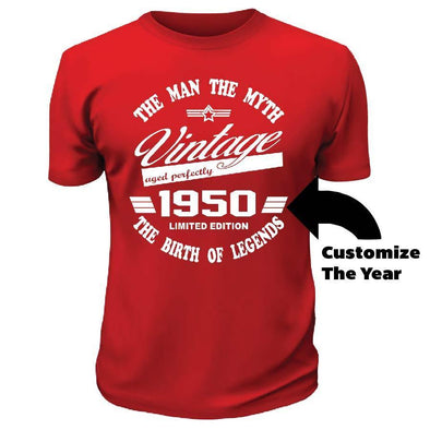 The Legend Inspired His Birthday TShirt - Printwell Custom Tees