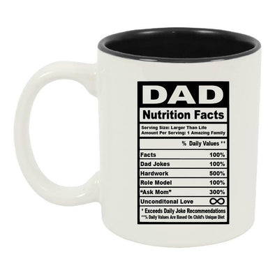 Dad Nutritional Facts Coffee Mug - Printwell Custom Tees
