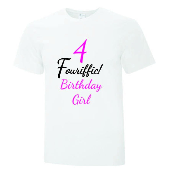 Four Year Old Birthday Collection - Printwell Custom Tees