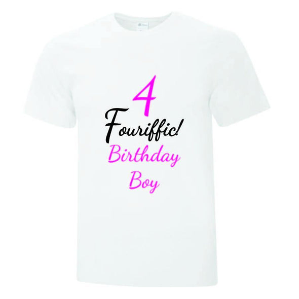 Four Year Old Birthday Collection - Printwell Custom Tees