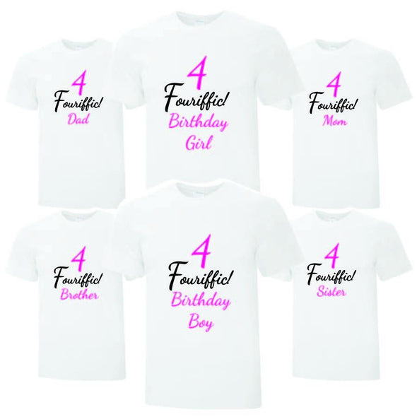 Four Year Old Birthday Collection - Printwell Custom Tees