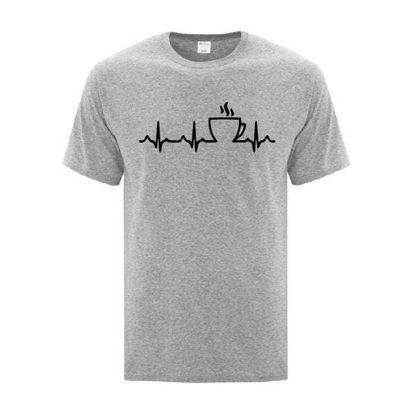 Coffee Heartbeat - Printwell Custom Tees
