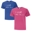 I Love His and Hers Collection - Custom T Shirts Canada by Printwell