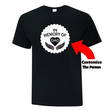 In Memory Of T-Shirt - Printwell Custom Tees