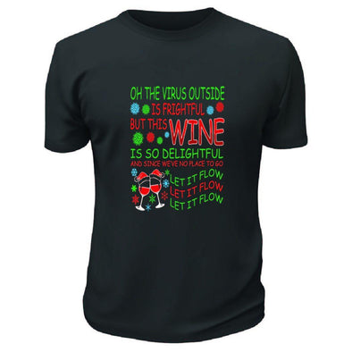 Christmas Let it Flow T-Shirt - Printwell Custom Tees