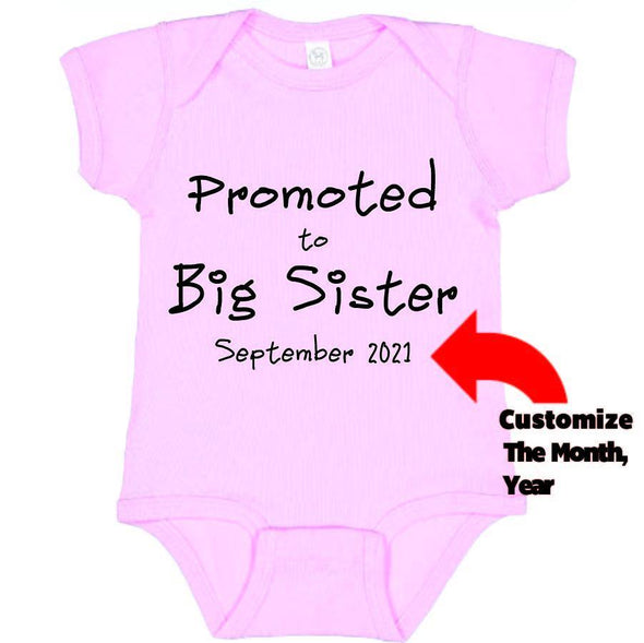 Promoted To Big Sister - Printwell Custom Tees