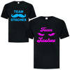 Staches vs. Lashes T-Shirt - Printwell Custom Tees